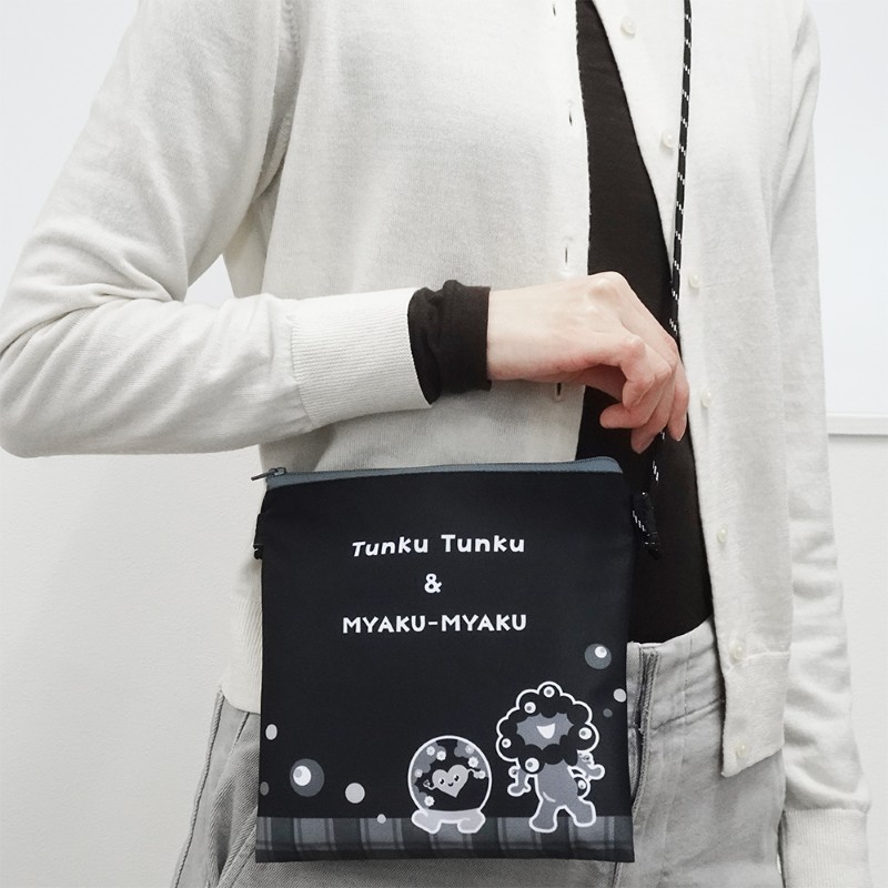 EXPO2025 ミャクミャク 【トゥンクトゥンク】 ショルダーポーチ 黒 なかよし