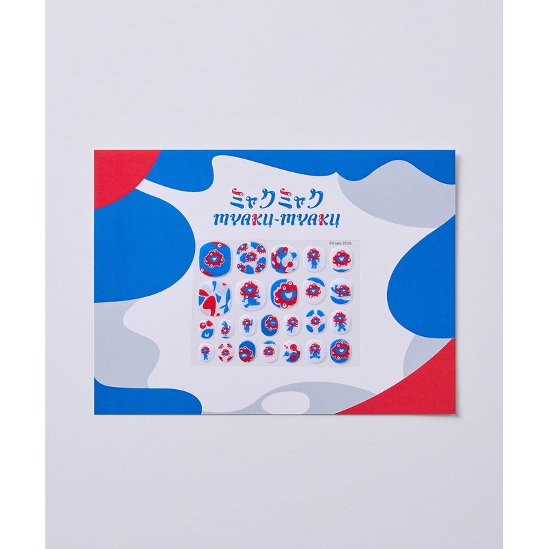 こころおどるいろどる　ミャクミャクネイルシール（トリコロール）