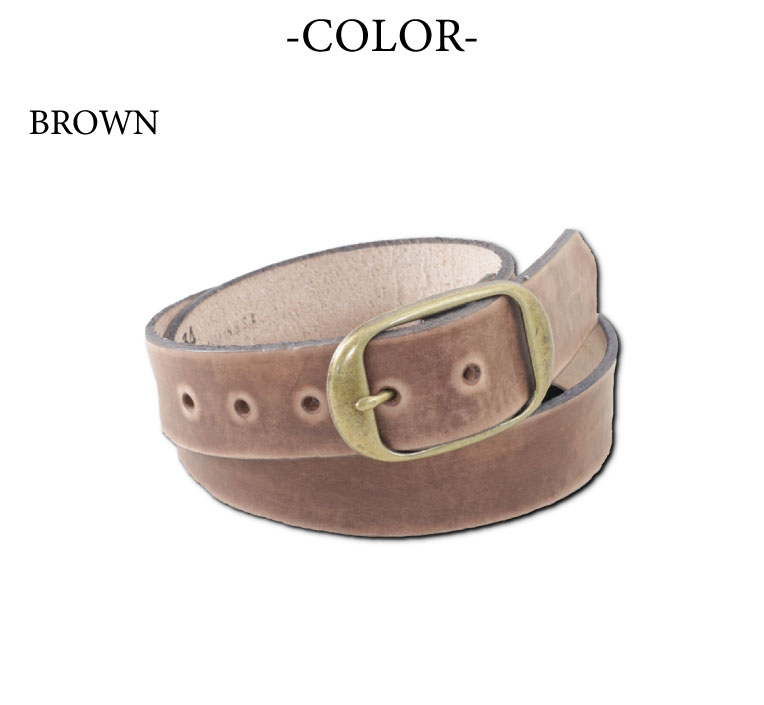 『BRACKNEY LEATHER WORKS/ブラックニーレザーワークス』BPR112 LEATHER PLAIN BELT/レザープレーンベルト -全5色-