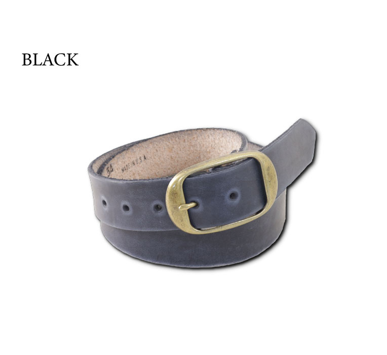 『BRACKNEY LEATHER WORKS/ブラックニーレザーワークス』BPR112 LEATHER PLAIN BELT/レザープレーンベルト -全5色-