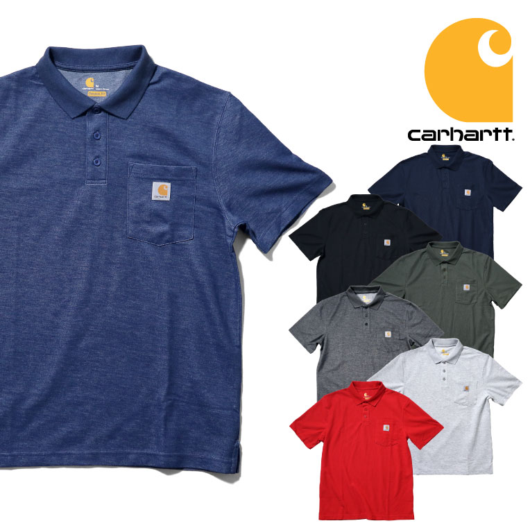 CARHARTT/カーハート crhtt-k570 CONTRACTOT'S WORK POCKET POLO SHIRT / コントラクターワークポケットポロシャツ -全7色-