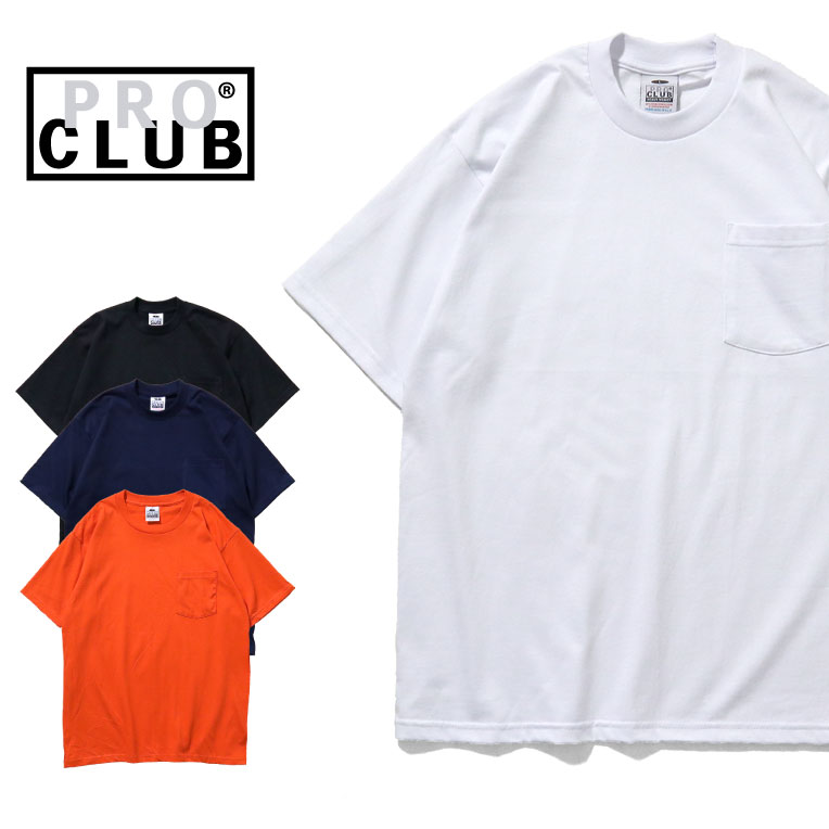 ビッグtシャツ PRO CLUB プロ クラブ pc104 HEAVYWEIGHT SHORT SLEEVE POCKET TEE/ヘビーウェイト半袖Tシャツ -全4色-
