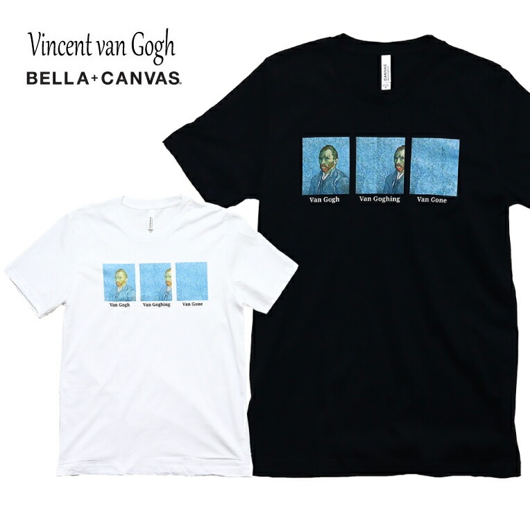 『BELLA+CANVAS / ベラキャンバス』tp2022 Self portrait(1889)by Vincent Van Gogh T-Shirt / Self portrait(1889) フィンセント・ファン・ゴッホ Tシャツ -全2色-