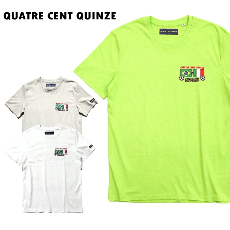『QUATRE CENT QUINZE/キャトルサンキャーンズ』qcq1994 1994 World Cup Print Tee / 1994 ワールドカップ プリント 半袖Tシャツ -全3色-