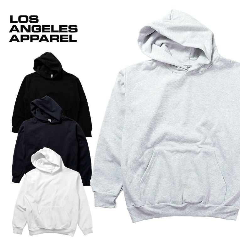 LOS ANGELES APPAREL / ロサンゼルスアパレル  L-HF09 Heavy Fleece Crew Hoded Pullover Sweatshirt / ヘビーフリース クルー フードプルオーバー スウェットシャツ  -全4色-