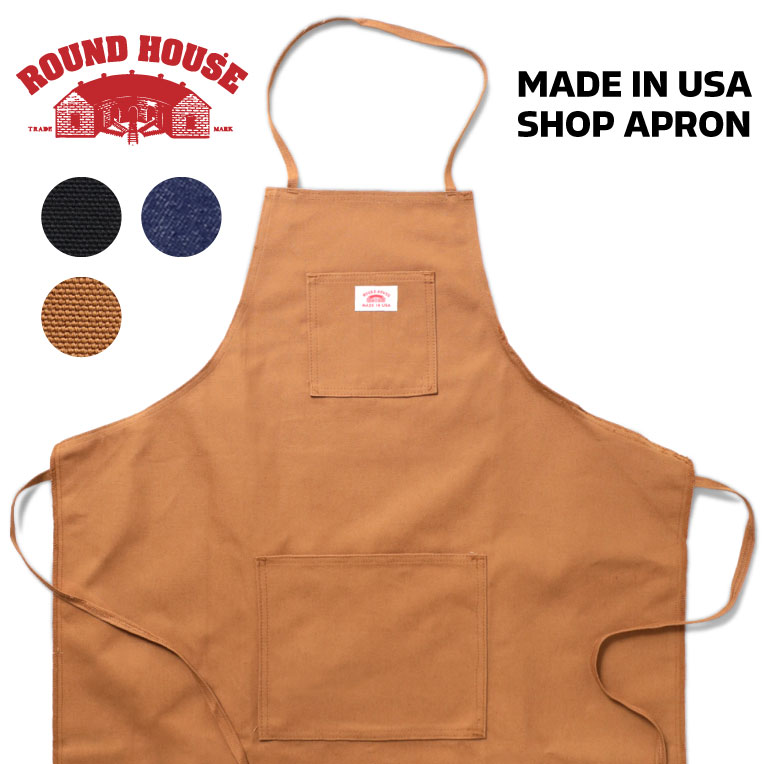 『 ROUND HOUSE / ラウンドハウス 』17RH99 SHOP APRON / ショップ エプロン -全3色-