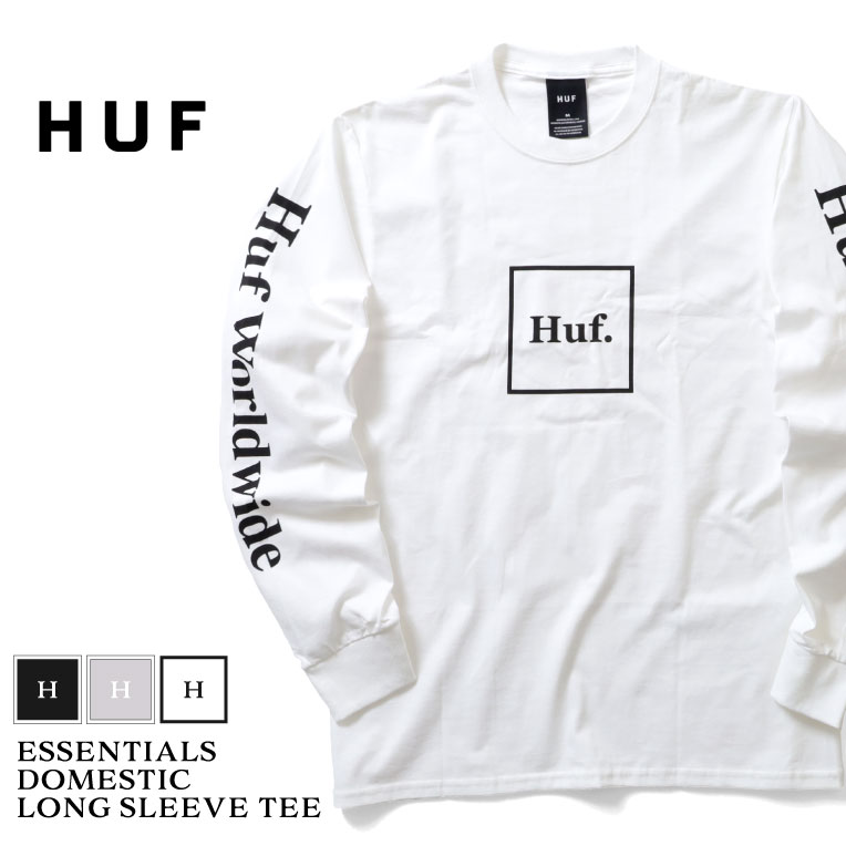 『HUF / ハフ』HUF146 ESSENTIALS DOMESTIC L/S TEE / エッセンシャルズ ドメスティック 長袖Tシャツ -全3色-
