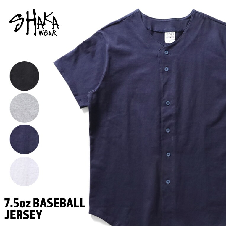 SHAKA WEAR / シャカ ウェア SHAKA222 7.5oz BASEBALL JERSEY / 7.5オンスベースボールシャツ -全4色- 