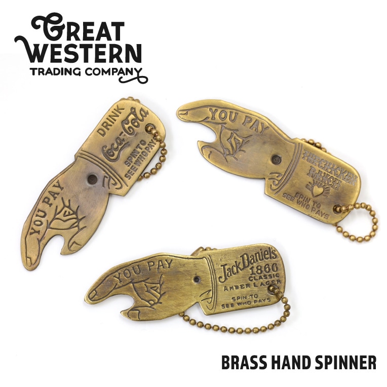 GREAT WESTERN TRADING COMPANY /グレートウエスタン トレーディングカンパニー GWT001 BRASS HAND SPINNER / ブラス ハンドスピナー -全3色-