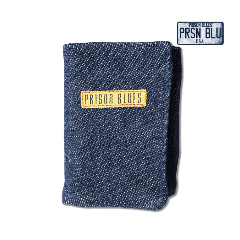 PRISON BLUES / プリズンブルース PRBS520 BLUE DENIM TRI-FOLD WALLET / ブルーデニム三つ折り財布 -全1色-