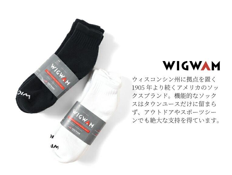 WIGWAM / ウィグワム wg-s1168 SUPER60 QUATER 3P SOCKS クォーターソックス 3足 -全2色- 