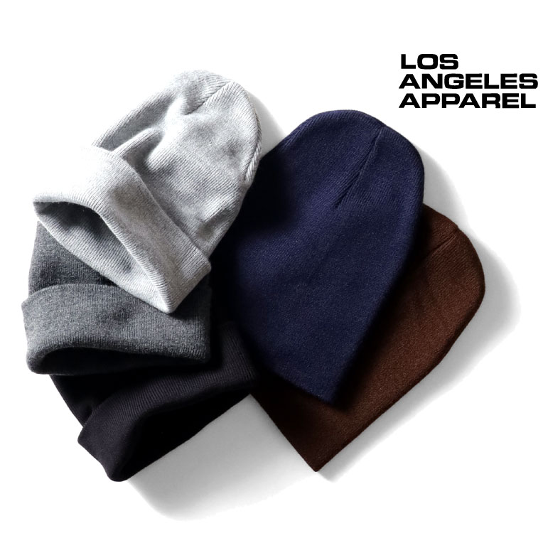 LOS ANGELES APPAREL / ロサンゼルスアパレル L-BEA CLASSIC CUFF BEANIE / クラシックカフビーニー -全5色- 無