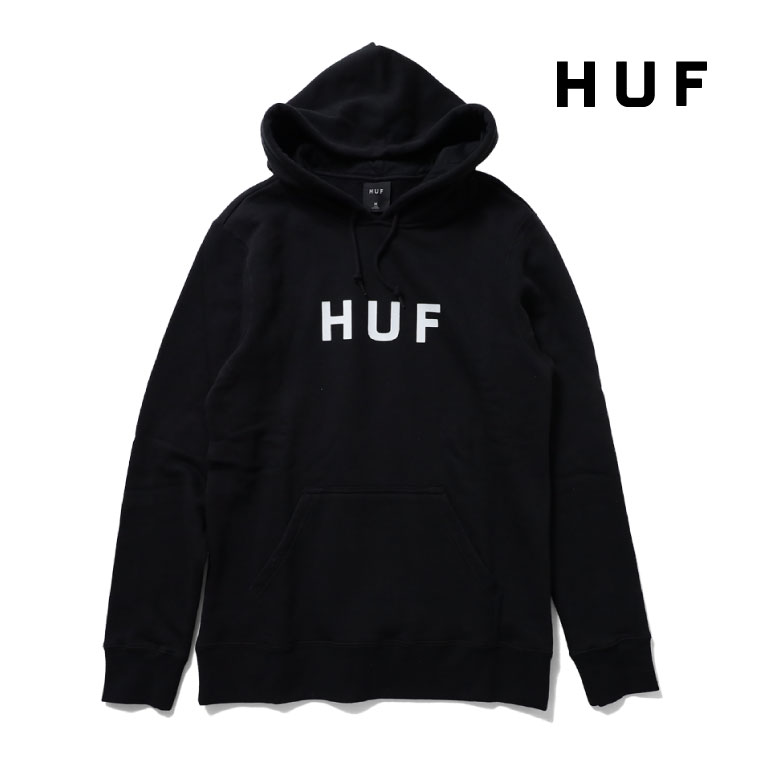 『HUF / ハフ』HUF490 ESSENTIALS OG LOGO P/O HOODIE / エッセンシャル ロゴ プルオーバー フーディパーカ -全2色-