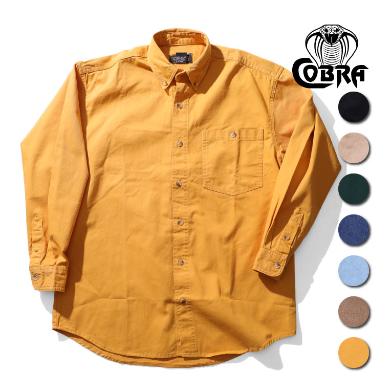 COBRA CAPS / コブラキャップス HDN-L HEAVY DENIM LONG SLEEVE / ヘビーデニム ロングスリーブ -全7色-