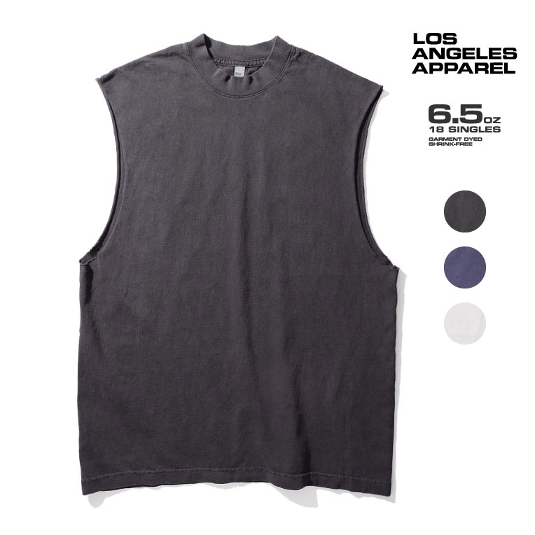LOSANGELES APPAREL / ロサンゼルスアパレル L-1865GD 6.5OZ SLEEVELESS TEE / 6.5オンス スリーブレス TEEシャツ -全3色- 