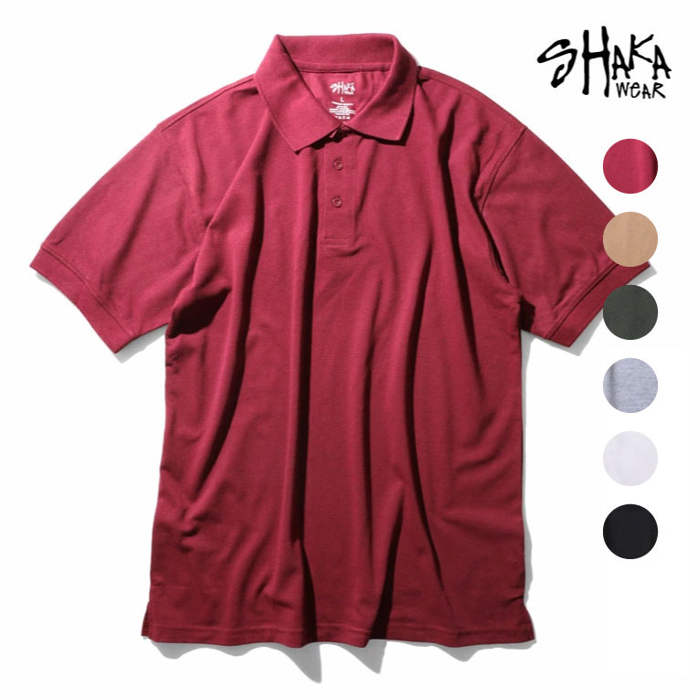 SHAKA WEAR / シャカ ウェア  SHAKA14 6.5oz POLO / ポロシャツ -全6色-