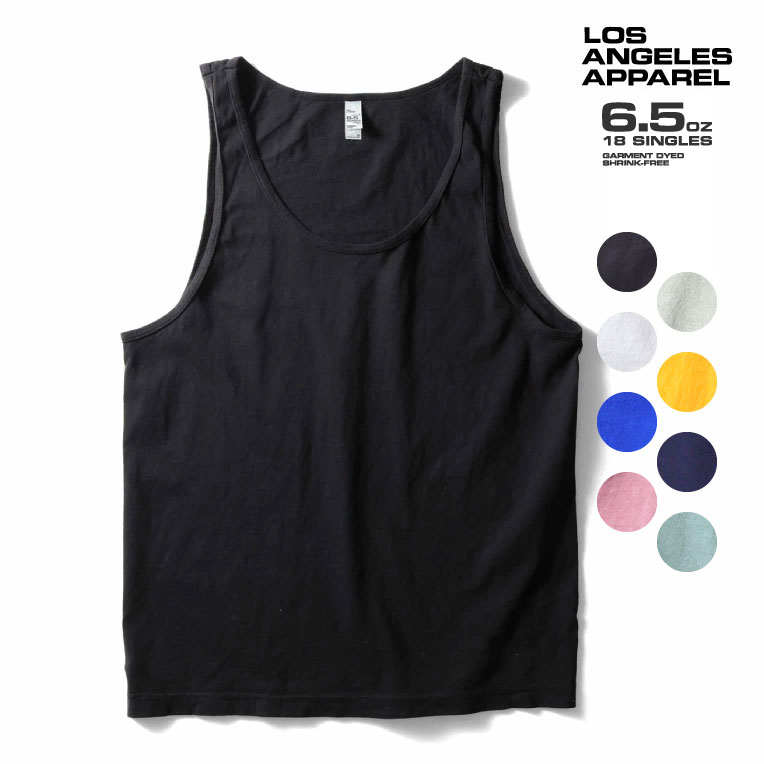 LOS ANGELES APPAREL / ロサンゼルスアパレル L-1815GD 6.5oz GD BASIC MENS TANK / メンズタンクトップ -全8色-