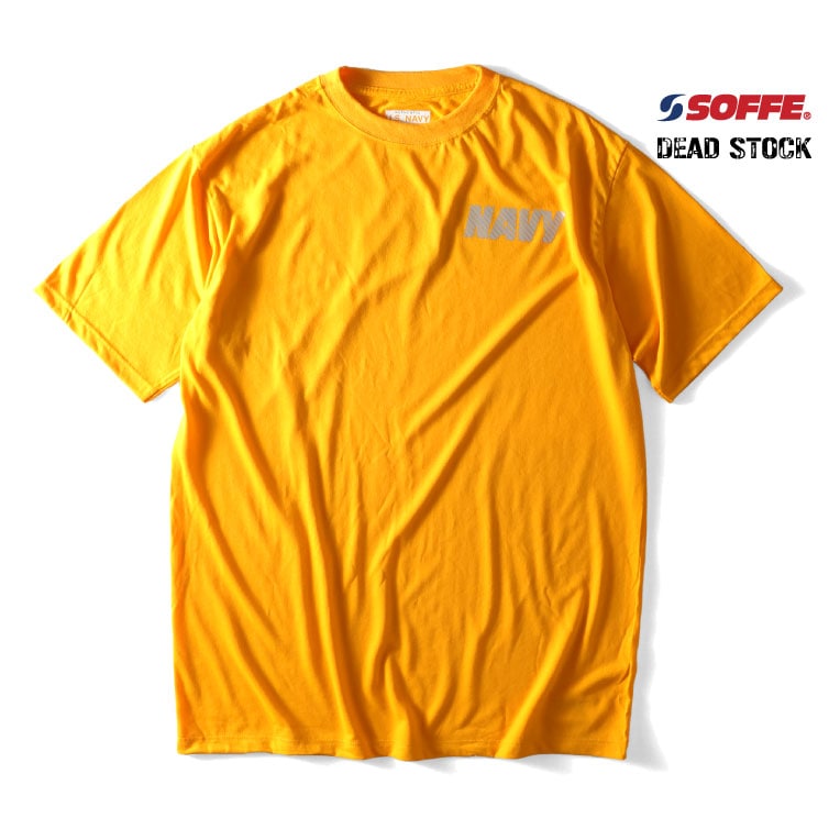 新品未使用タグ付きSoffe NAVYプリント Tシャツ Lサイズ コヨーテ SOFFE / ソフィー SF966 OFFICIAL NAVY PT SHORT SLEEVE TEE