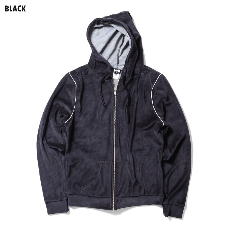 US BLANKS / ユーエスブランクス  U-US565 WOMEN'S PLUSH VELOUR ZIP HOODY / ウィメンズベロアジップフーディー -全4色-