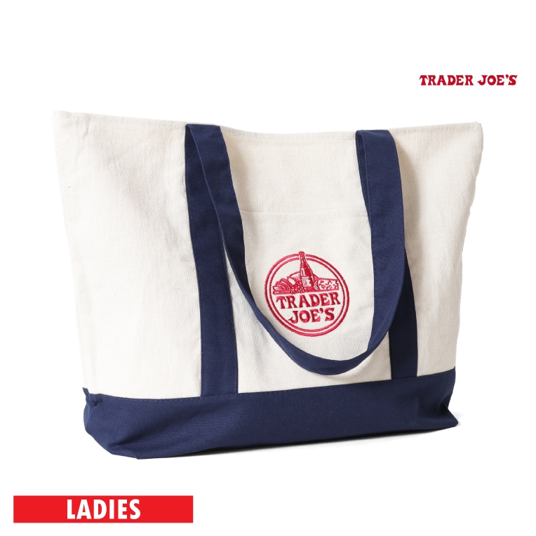 TRADER JOE'S / トレーダージョーズ  TJ2101 REUSABLE COTTON TOTE BAG / トートバッグ -全1色- 