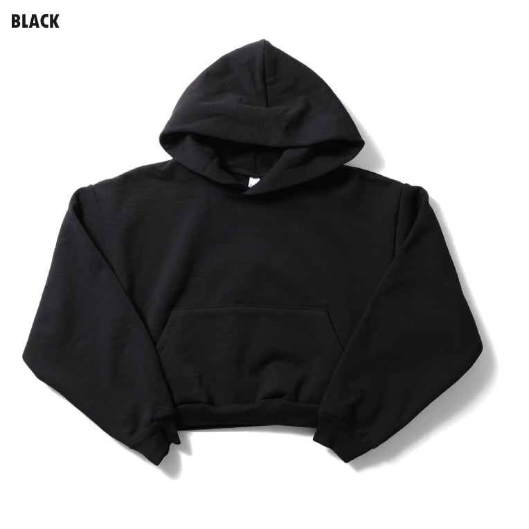 LOS ANGELES APPAREL / ロサンゼルスアパレル L-HF19 HEAVY FLEECE CROPPED HOODIE / ヘビーフリースクロップ丈フーディ -全3色-