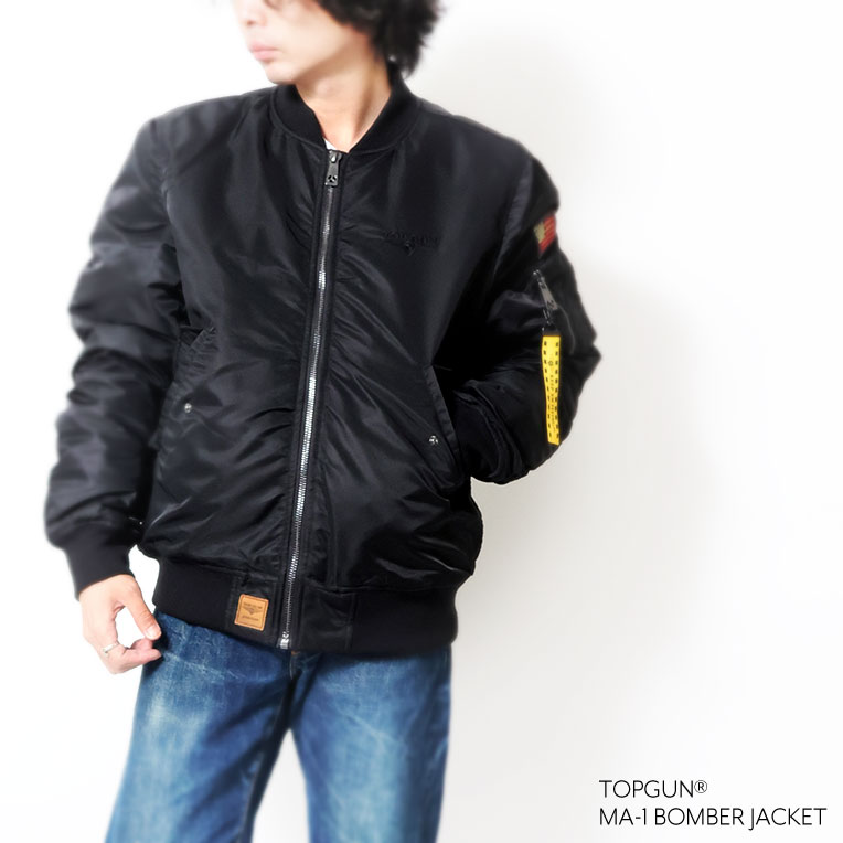 TOP GUN / トップガン TOPGUN002 TOP GUN MA-1 NYLON BOMBER JACKET / MA-1ボンバージャケット -全1色-