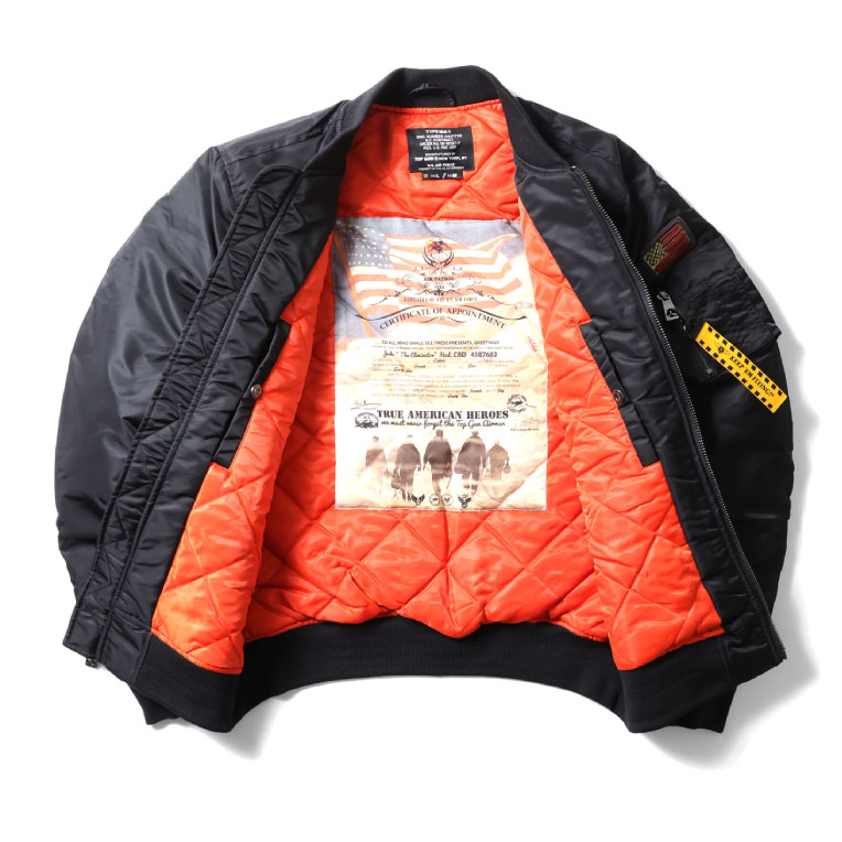TOP GUN / トップガン TOPGUN002 TOP GUN MA-1 NYLON BOMBER JACKET / MA-1ボンバージャケット -全1色-