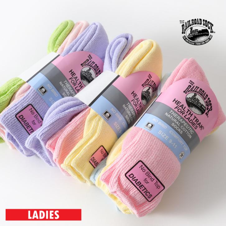 THE RAILROAD SOCK / レイルロードソックス RS635 HEALTHTRAK WOMEN'S THERAPEUTIC SOCKS / アソートレディースソックス -全6色-