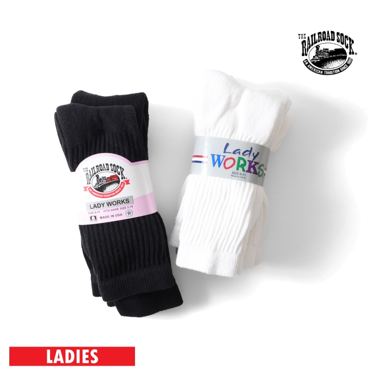 THE RAILROAD SOCK / レイルロードソックス RS63 WOMEN'S CREW SOCKS / ウィメンズクルーソックス -全2色-