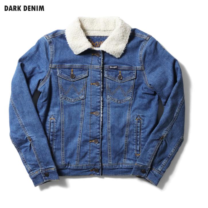 WRANGLER / ラングラー LWJ320 WOMEN'S CLASSIC DENIM SHERPA  JACKET / クラシックデニムボアジャケット -全1色-