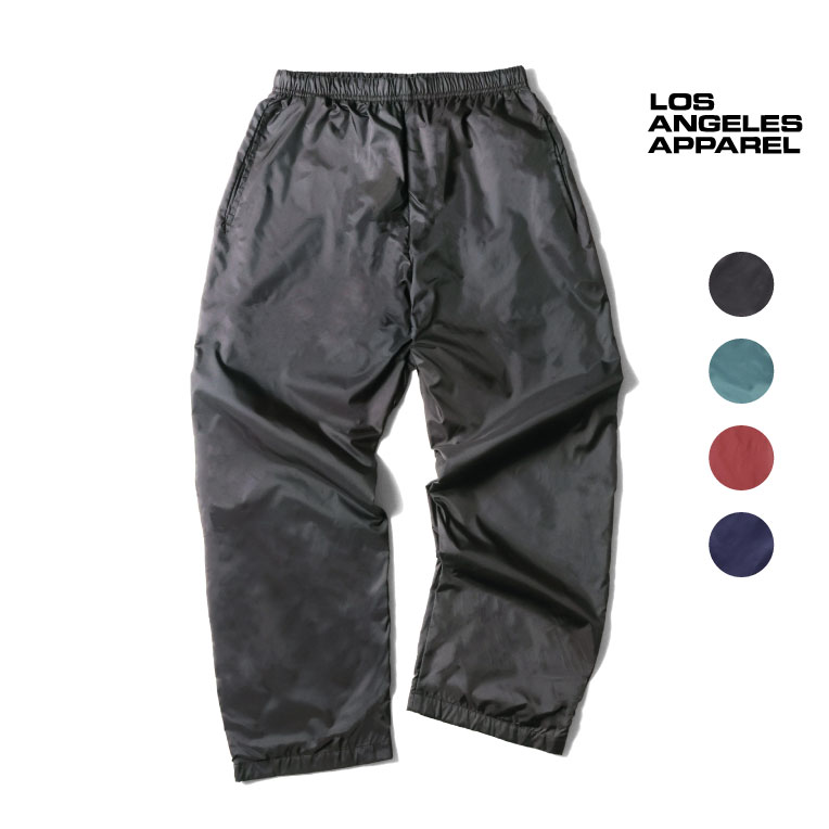 LOS ANGELES APPAREL / ロサンゼルスアパレル L-RNF405 NYLON TAFFETA LINED TRACK PANTS / ナイロンタフタトラックパンツ -全4色-