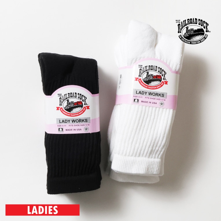 THE RAILROAD SOCK / レイルロードソックス R-631 WOMEN'S 3PK CREW SOCKS / ウィメンズクルーソックス -全2色- 