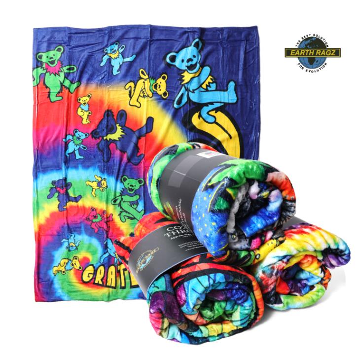 EARTH RAGZ / アースラグズ ERGD2332 GREATFUL DEAD FLEECE BLANKET / グレイトフルデッドフリースブランケット -全5色- 