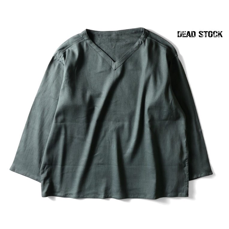 DEAD STOCK / デッドストック UDW461 RUSIAN 70's V-NECK SLEEPING SHIRT / ロシア軍Vネックスリーピングシャツ -全1色- 