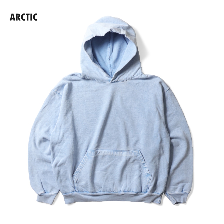 LOS ANGELES APPAREL / ロサンゼルスアパレル L-HF09MW HEAVY FLEECE HOOD PO 14oz MW / ミネラルウォッシュヘビーフリースフードプルオーバー -全7色- 