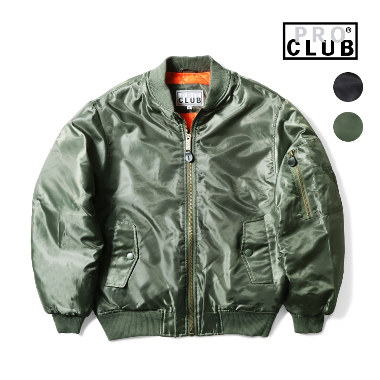 PRO CLUB / プロクラブ P-129 MA-1 FLIGHT JACKET / MA-1 フライトジャケット -全2色- 