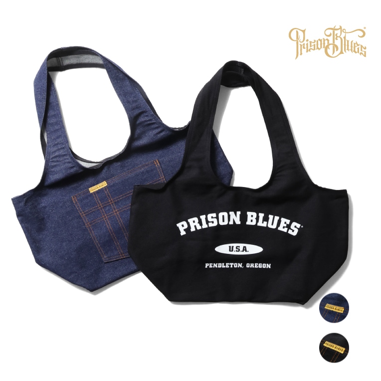 PRISON BLUES / プリズンブルース PRBS52411 GROCERY BAG VERSITY LOGO / グロサリー バッグ バーシティロゴ