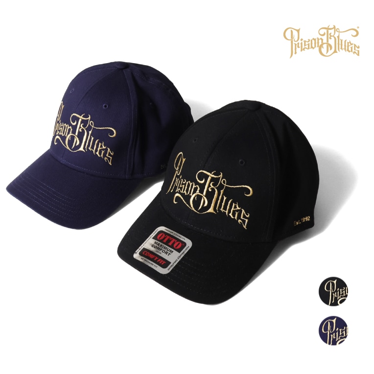 PRISON BLUES / プリズンブルース PRBS7551 BASEBALL CAP COLD SCRIPT LOGO / ベースボールキャップ コールドスクリプトロゴ - 全2色 -