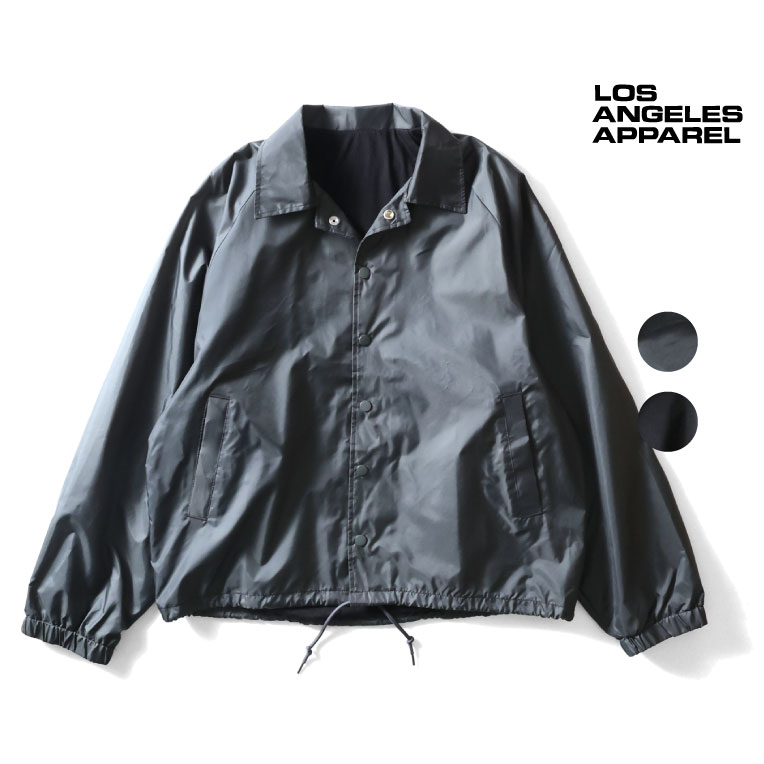LOS ANGELES APPAREL / ロサンゼルスアパレル L-RNF401 NYLON RAGLAN COACHES JACKET / ナイロンラグランコーチジャケット -全2色- 