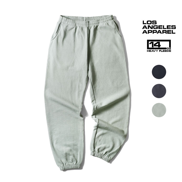 LOS ANGELES APPAREL / ロサンゼルスアパレル L-HF04GD HEAVY FLEECE SWEAT PANT 14oz GARMENT DYE / ヘビーフリーススウェットパンツガーメントダイ -全3色-