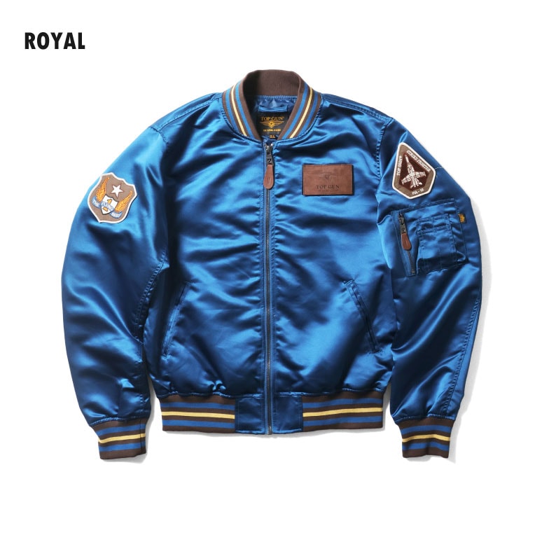 TOP GUN / トップガン TGJ2612 SATIN VERSITY JACKET / サテンバーシティジャケット -全1色- 