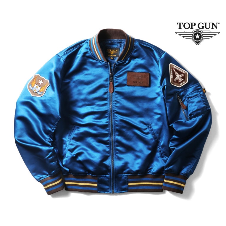 TOP GUN / トップガン TGJ2612 SATIN VERSITY JACKET / サテンバーシティジャケット -全1色- 