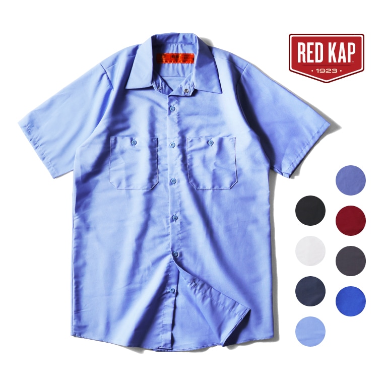 【激レア・美品】鹿島アントラーズ RED KAP ワークシャツ 半袖 ネイビー RED KAP（レッドキャップ） #SP24 半袖 インダストリアル ワークシャツ