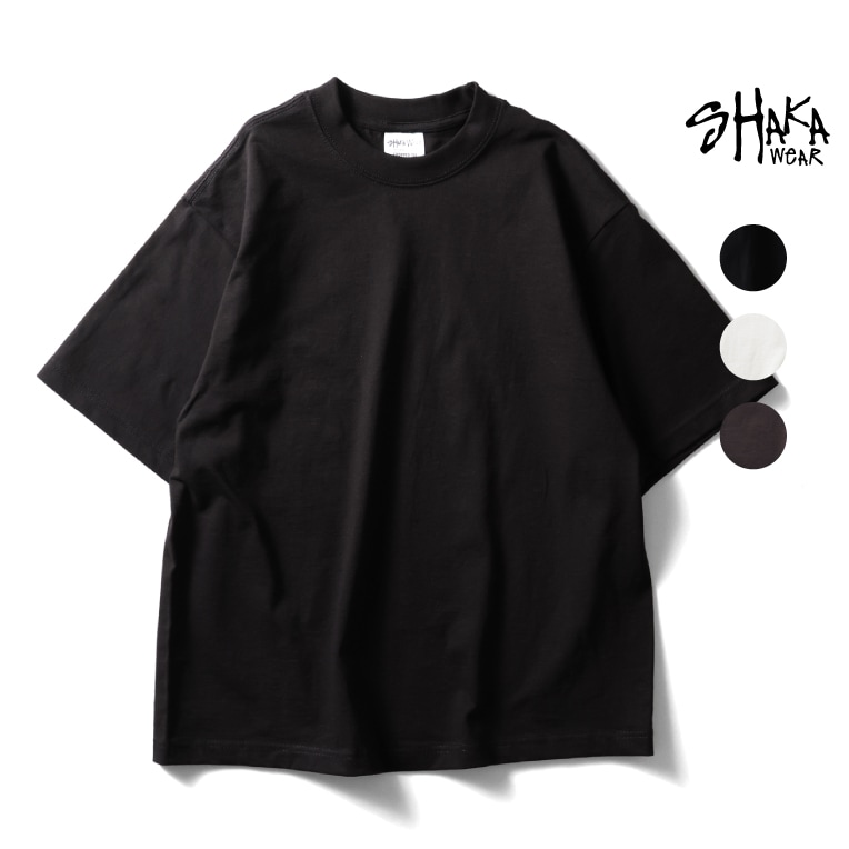 SHAKA WEAR / シャカウェア SHAKA261 7.5oz MAX HEAVYWEIGHT CROPPED TEE  / 7.5オンス マックスヘビーウエイトクロップ丈Tシャツ -全3色- 