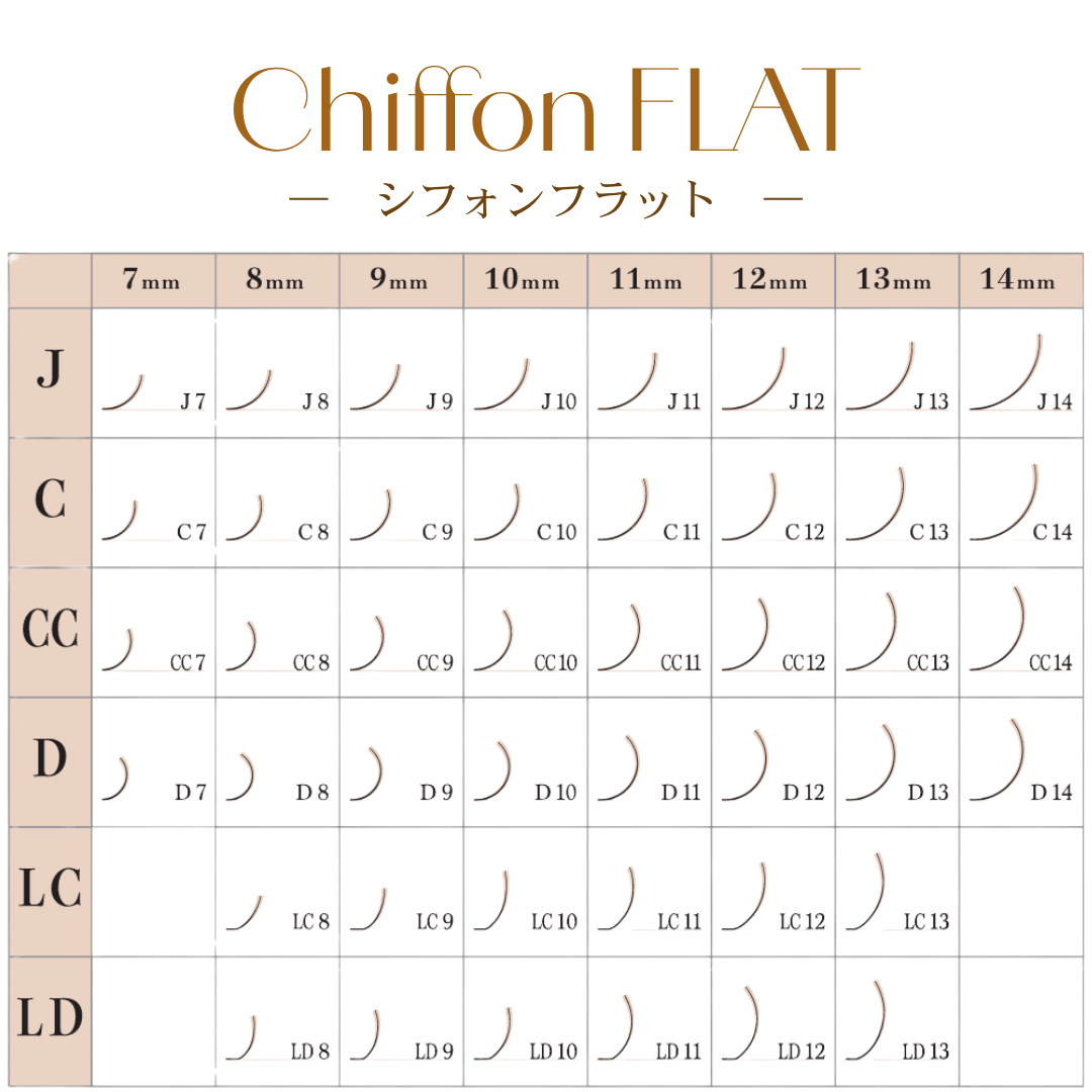 シフォンフラット 0.20 (J / C / CC / D)