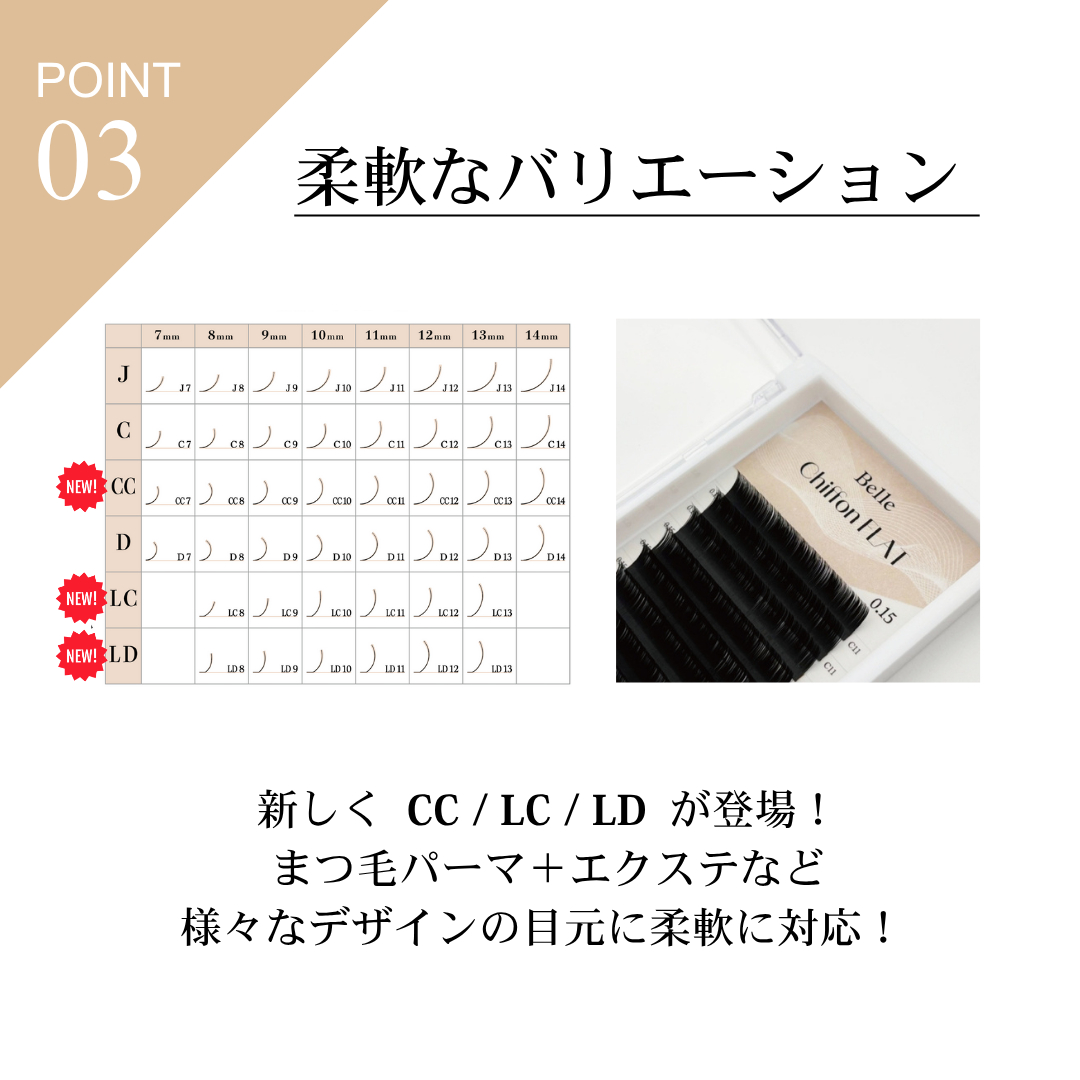 シフォンフラット 0.15 (LC / LD)
