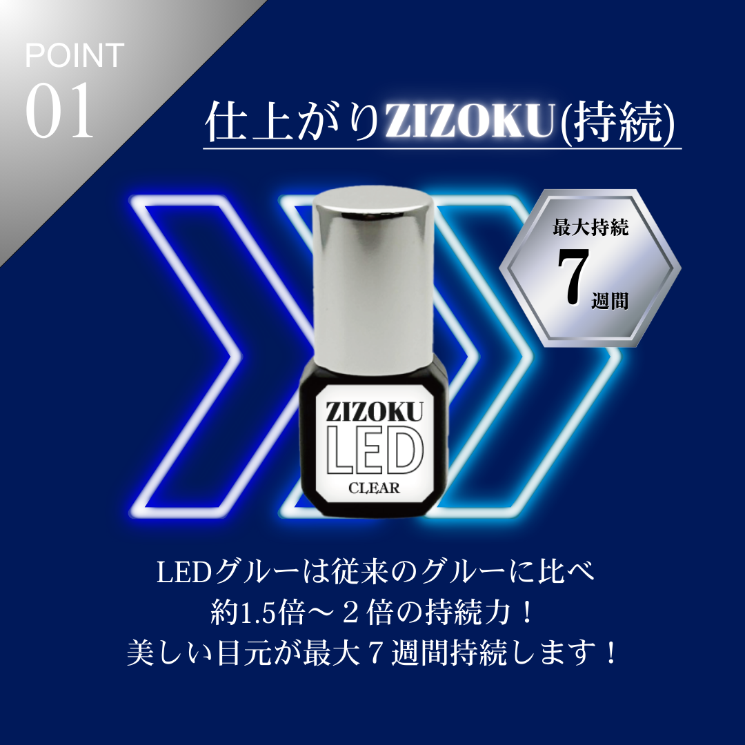 LEDグルー　ZIZOKU ー持続ー　CLEAR