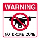 ドローンステッカー 大型 警告ステッカー ドローン 飛行撮影禁止 英語 屋外耐候素材