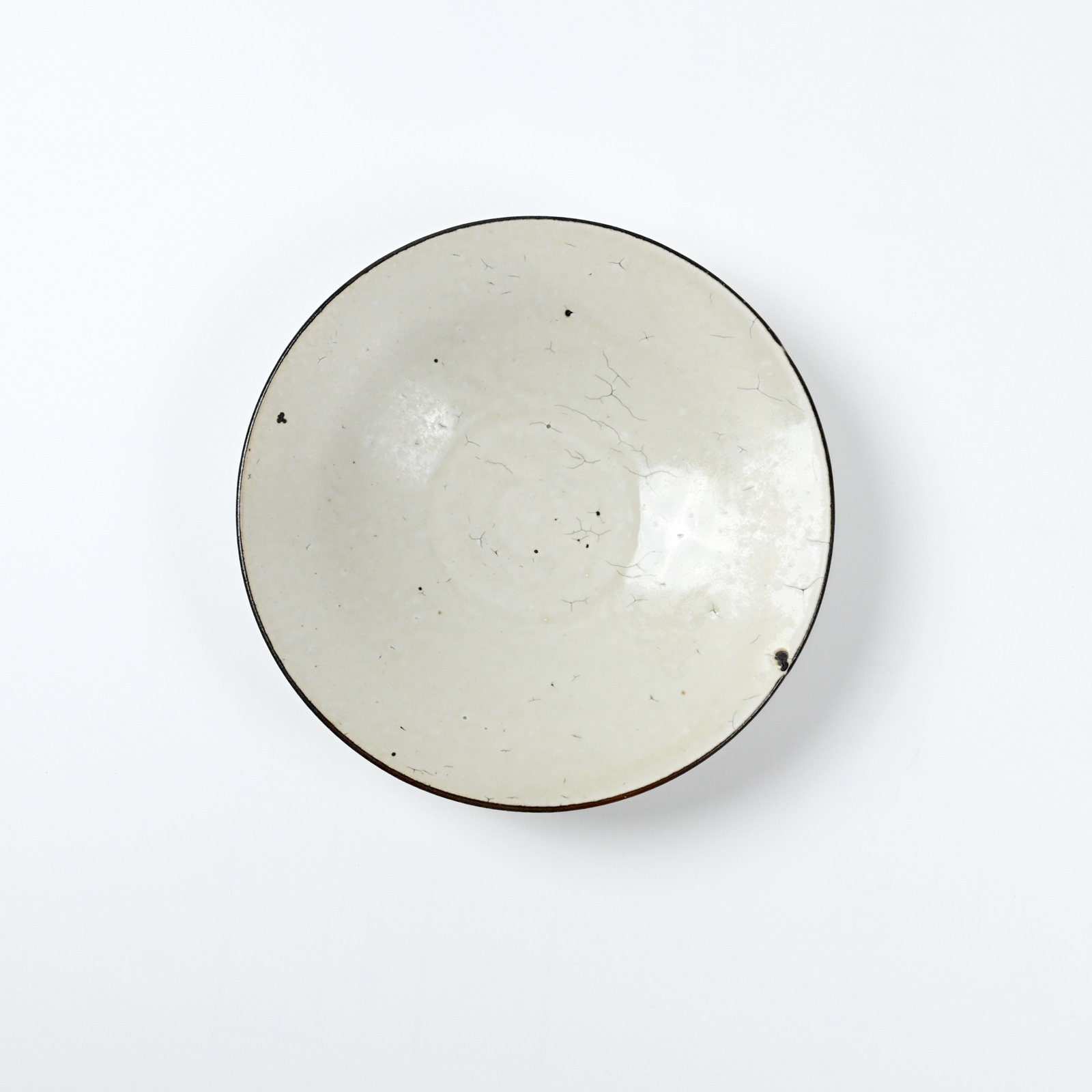 送料込 未使用/下村淳 粉引 8寸皿 8寸皿 粉引/下村淳 - Mogana Online Shop