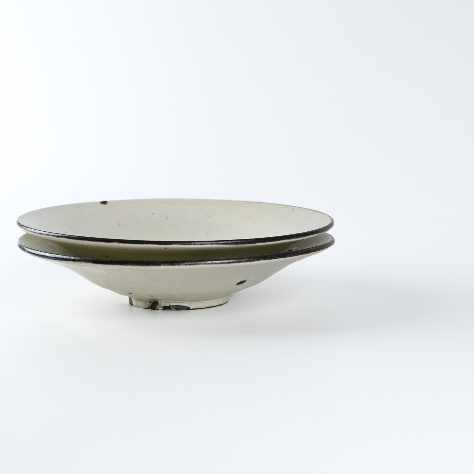 送料込 未使用/下村淳 粉引 8寸皿 8寸皿 粉引/下村淳 - Mogana Online Shop